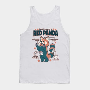 Anatomy Of A Red Panda Tank Top